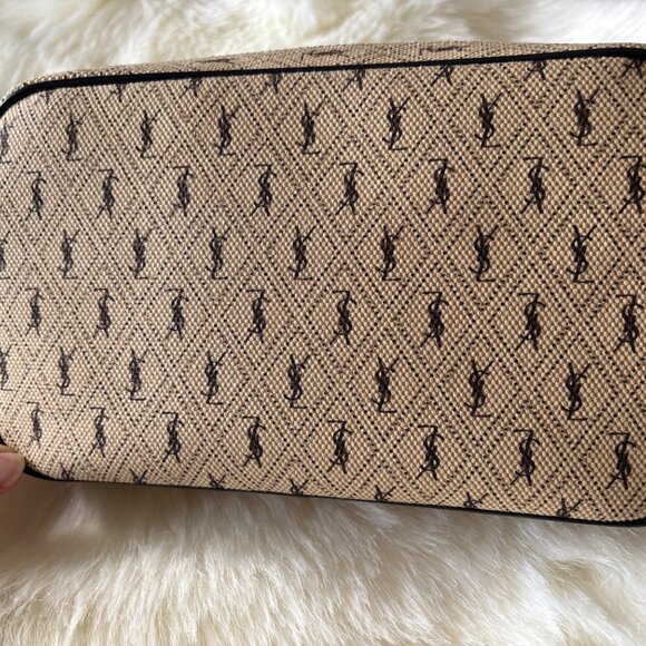 Saint Laurent Canvas Monogram All Over Camera Bag - Picture 6 of 11